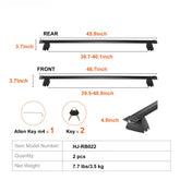 Roof Rack Cross Bars, Compatible with 2011-2021 Jeep Grand Cherokee with Grooved Side Rails, 200lbs Load Capacity, Aluminum Crossbars with Locks, for Rooftop Cargo Carrier Bag Luggage Kayak Bike